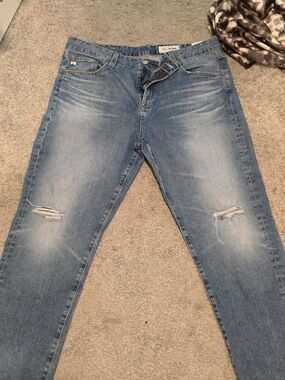 AG Adriano Goldschmied Women's Light Blue Boot Cut Jeans